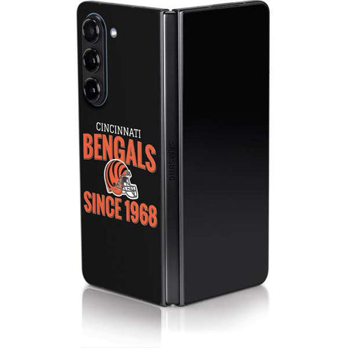 NFL Cincinnati Bengals Helmet Galaxy Z Fold5 5G Skin